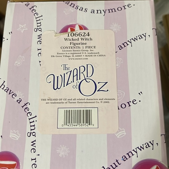 The Wizard of Oz Wicked Witch of The West -
Enesco Item 106624 Vinta - Picture 6 of 6